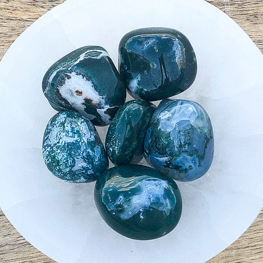 New Beginnings: Green Moss Agate